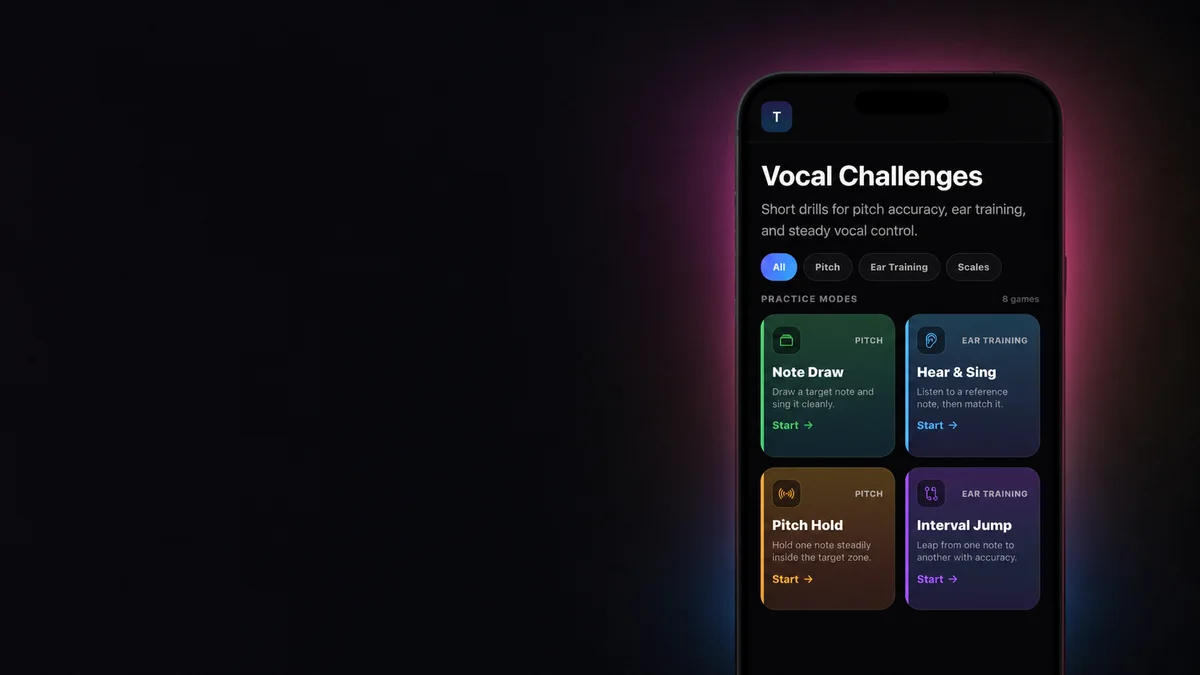 Vocal Challenges feature preview
